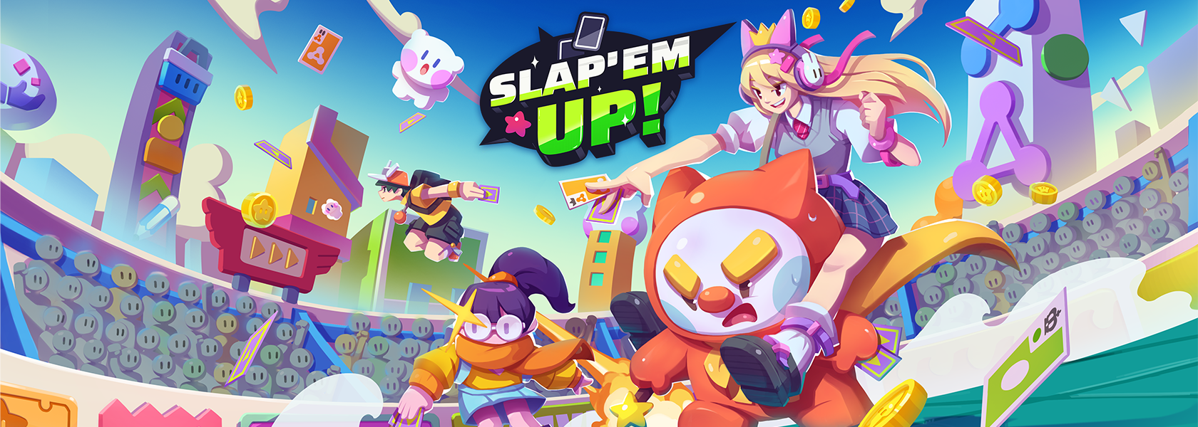 Slap 'em UP! เกมการ์ดสลาฟออนไลน์! เปิดให้บริการทุกแพลตฟอร์มแล้ววันนี้